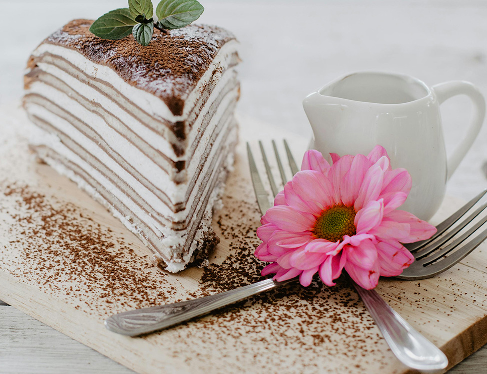 Our team baking cakes in the kitchen